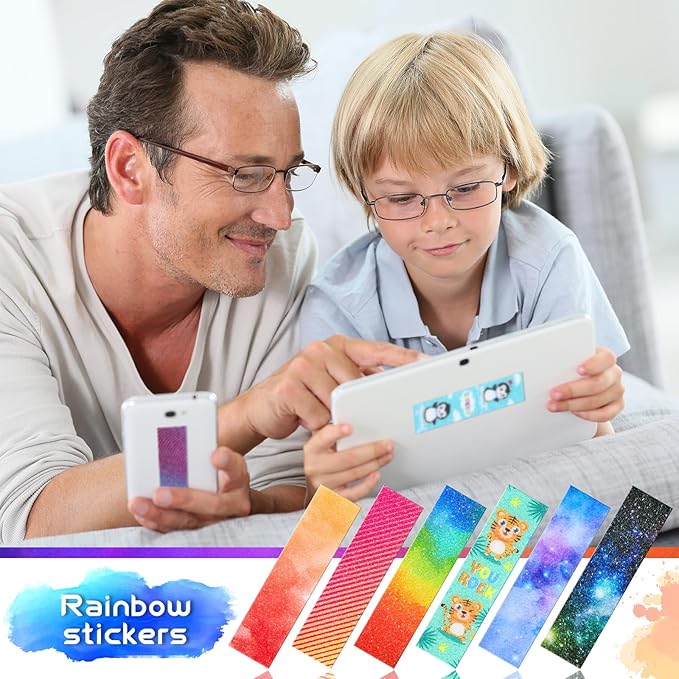 72 Pcs Anxiety Sensory Stickers Strips Adhesive Textured Mental Health Calm Stickers Mindfulness Fidget Decals Stress Anxiety Relief Items for Therapy Office Desk Counselor(Mixed)
