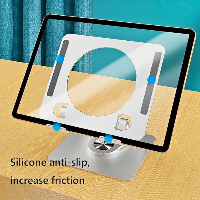 Wireless City Universal Tablet Stand for iPad with 360 Rotating Base, Foldable Adjustable Holder for Drawing, Compatible with iPad (6-13In) Pro/Air/Mini and More (Gray)
