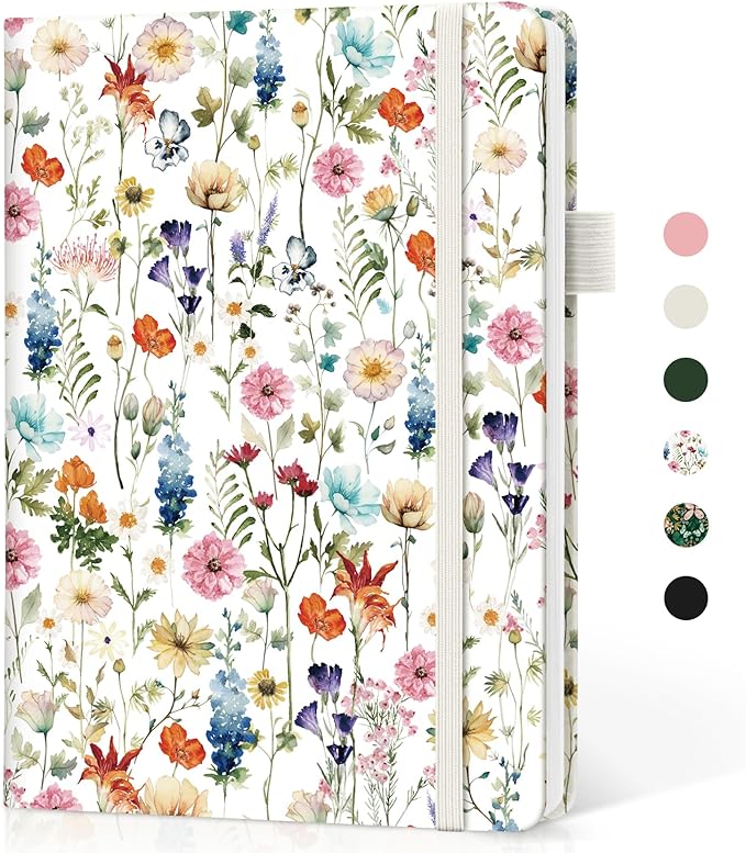Taja Blank Journal Notebook for Women & Men, Hardcover Leather Journal for Writing, Sketch Book, A5 Plain Paper Notebook for Drawing & Sketching, Perfect for Office School Home Supplies, Garden