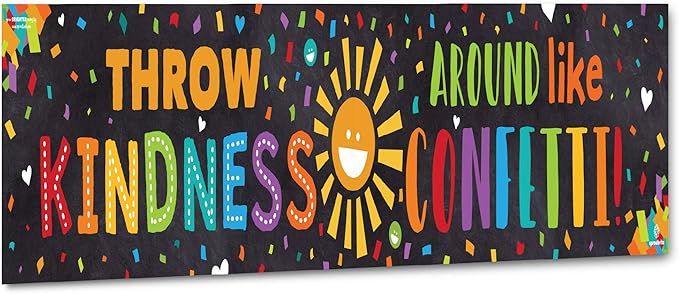 Sproutbrite Classroom Banner Decorations - Motivational & Inspirational Growth Mindset for Teachers and Students