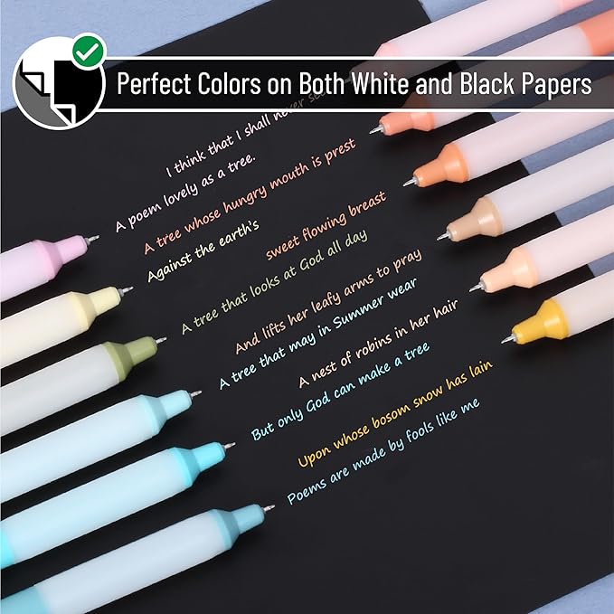 Mr. Pen- Retractable Gel Pens, 12 Pack, Colorful Ink Gel Pens with Case and 12 Refills, Gel Pen Fine Point 0.5mm