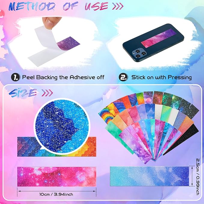 36 Pcs Anxiety Sensory Stickers Strips Adhesive Textured Mental Health Calm Stickers Mindfulness Fidget Decals Stress Anxiety Relief Items for Therapy Office Desk(Mixed Style)