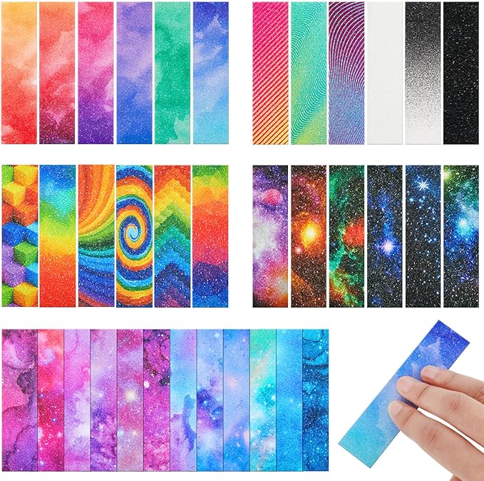 36 Pcs Anxiety Sensory Stickers Strips Adhesive Textured Mental Health Calm Stickers Mindfulness Fidget Decals Stress Anxiety Relief Items for Therapy Office Desk(Mixed Style)