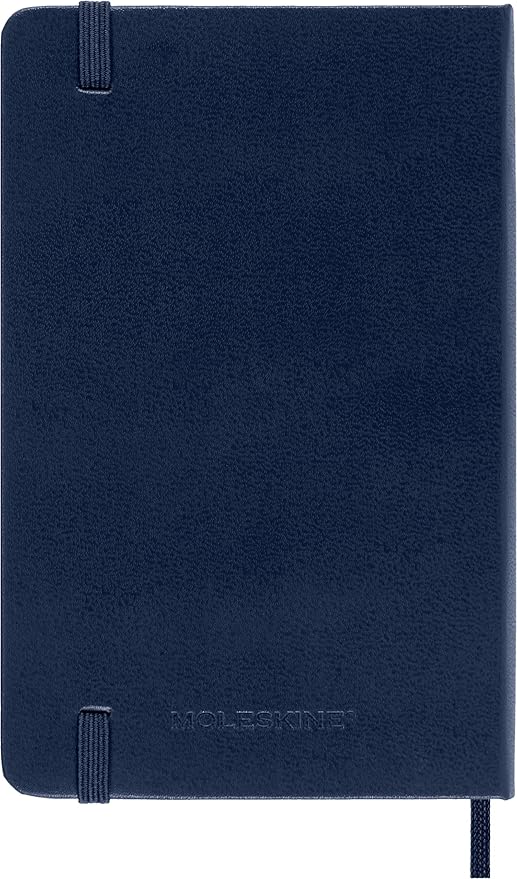 Moleskine Classic Notebook, Hard Cover, Pocket (3.5" x 5.5") Plain/Blank, Sapphire Blue, 192 Pages