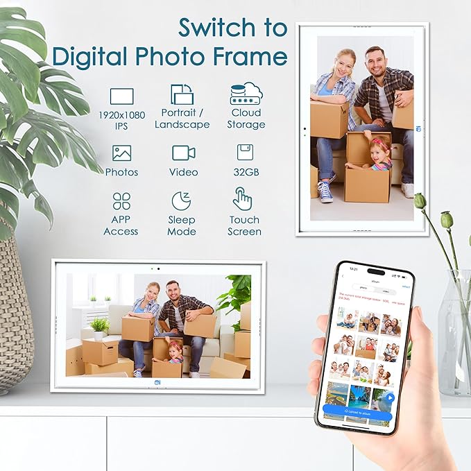 USIN 15.6 inch Digital Calendar, 1080P FHD Touch Screen Smart Calendars, Home Organizor, Family Chore Charts and Meal Planner, Video/Audio Calling, Desk and Wall Mounted, Electronic Calendar