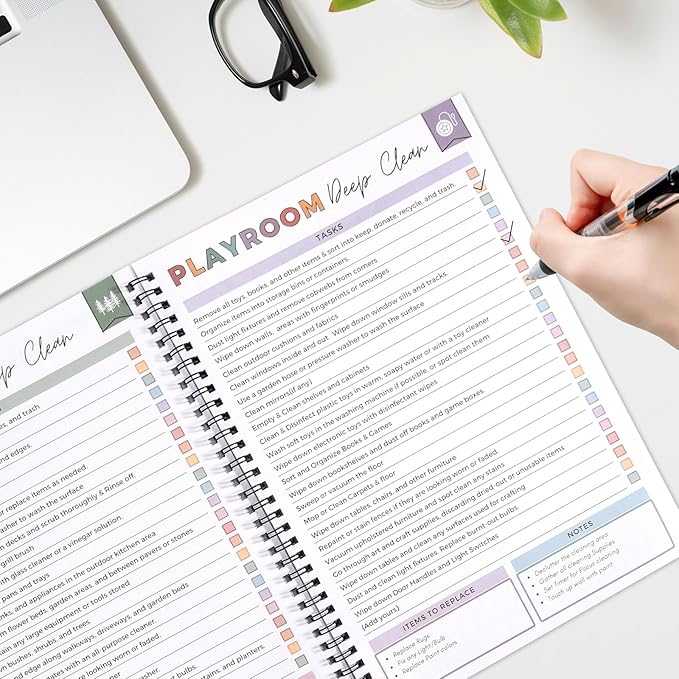 Adhd Cleaning Planner for Adults and Teens Adhd Cleaning and Organizing Planner Cleaning Schedule and Checklist Notebook List Daily Weekly Monthly for Home Chore Chart Adhd Daily Planner