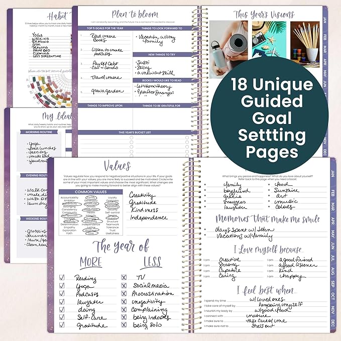 bloom daily planners 2026 Planner (January to December) - 8.5” x 11” Weekly & Monthly Dated Agenda Organizer Book with Stickers & Tabs - Flexible Soft Cover - Good Things Are Coming