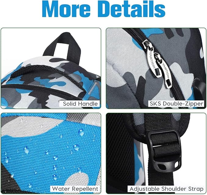 YAMTION Bag, Camouflaged Blue, 15.6 inch