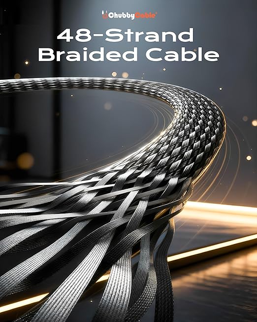 chubbycable StandLite 240W Braided Fast Charge Cable with Built-in Phone Stand T-Shaped Foldable Durable USB-C Cord 90 Degree USB C Cable Right Angle Multi-Functional Charger Cord (3PCS)