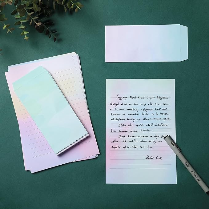 Mr. Pen- Stationery Writing Paper with Envelopes, 30 Letter Writing Paper with 18 Envelopes, Cute Stationary Set for Writing Letters, 8.18 x 5.5 Inch Stationary Paper