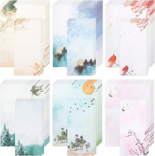 Mr. Pen Stationery Writing Paper with Envelopes for Writing Letter, 30 Letter Writing Paper+18, Cute Stationary Set