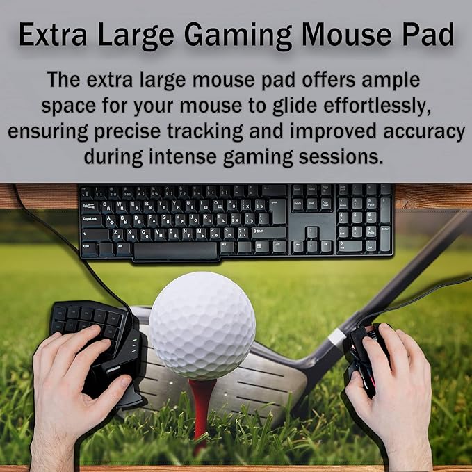 Large Desk Pad Green Big Desk Mat, Pc Mouse Pads Men¡¯s Office Accessories Gaming Desk Mats, Chic Office Desk Accessories Waterproof Non-Slip Rubber Base, 35.4 X 15.7 inch for Work/Game/Office
