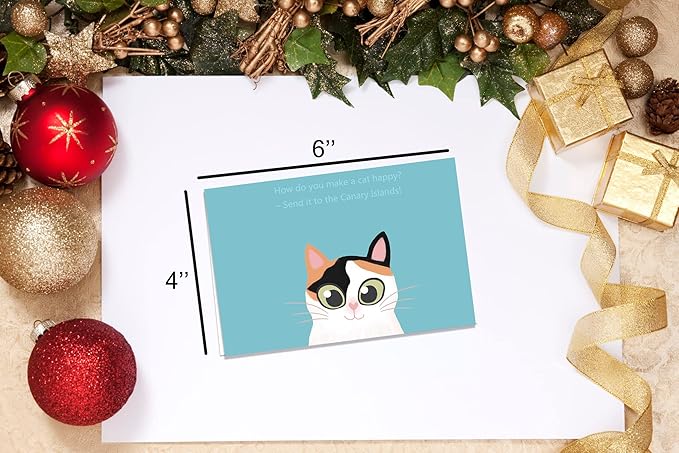 20 Greeting Cards, Blank Thank You Cards With Envelopes Cute Cat Bulk Note Cards Stationery Box Set For All Occasions Birthday Thank You Wedding and More.Cat greeting cards