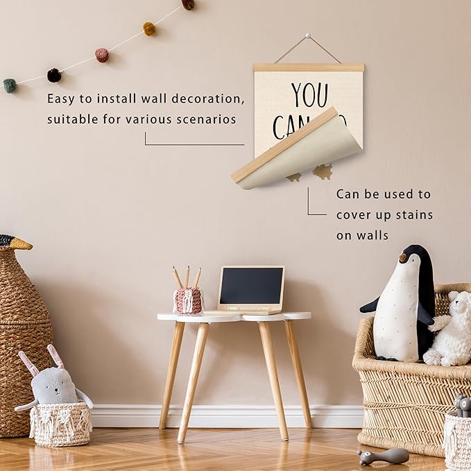 ROXMART Boho Inspirational Kids Poster Hanger Frame, Motivational Wall Decor, You Can Do Amazing Things Positive Wall Art Prints Decor for Kids Room Nursery Playroom Classroom, 12x16 Inch
