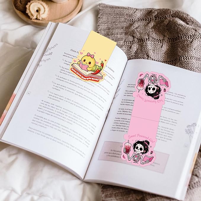 Valentine Magnetic Bookmarks for Women, 9 Pcs Smutty Bookish Magnet Book Marks for Reading, Cute Romance Page Clips for Book Lovers, Valentines Day Gifts for Her