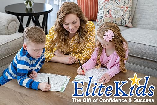 Magic Grooved Writing Practice for Kids, Preschool Learning Activities Tracing Books for Ages 3-5, 6-8, Reusable Grooved Handwriting Practice for kids 5-7,Gifts for 5 Year Old Boy and Girls(8.7×6.9in)