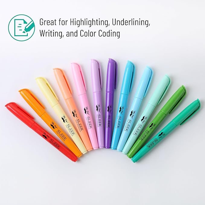 Mr. Pen- Pastel Highlighters, 12 Pack, Assorted Colors, Fast Dry, Highlighter, Set, Bible Journaling Highlighter, Marker