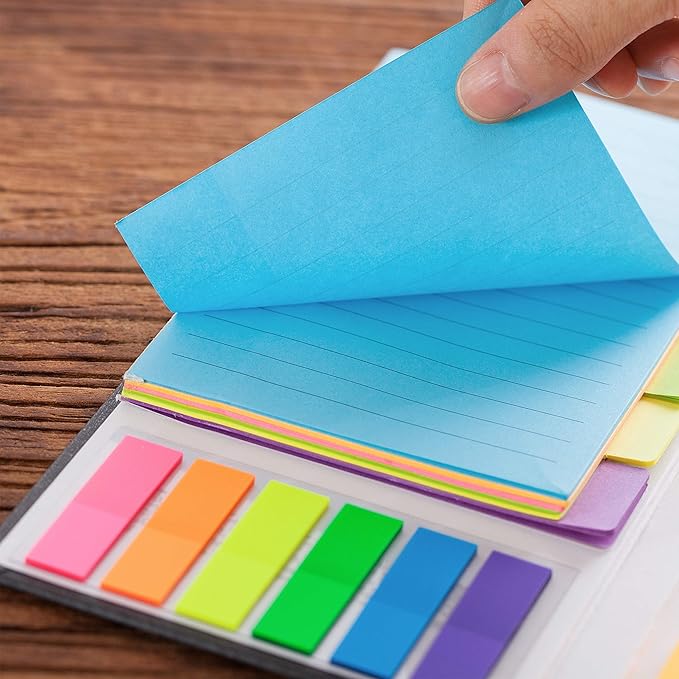 Mr. Pen- Sticky Note Set, 2 Sets, 820 pcs, Vibrant Colors, Sticky Notes Tabs, Divider Sticky Notes, Office Supplies