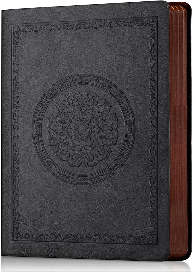 2026 Leather Vintage Journal Notebook,300 Pages,Leather Softcover Lined Journal Notebooks for Women Men,Notebook Journals for Writing Travel,Business,Office,5.7'' X 8.3'',Black