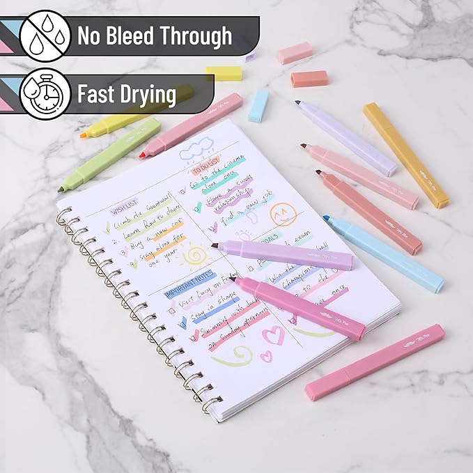 Mr. Pen- Aesthetic Highlighters, 96 Pack, Chisel Tip, Pastel Colors, Bulk Cute Highlighters Assorted Colors