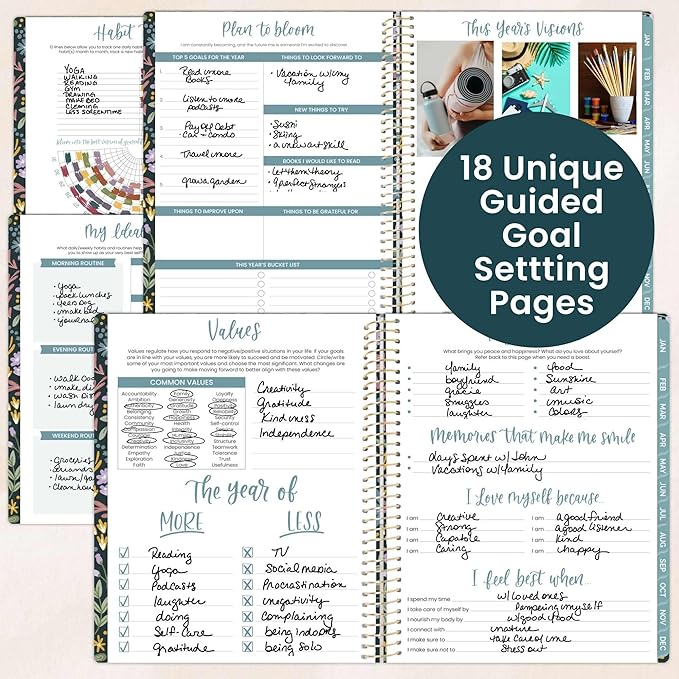bloom daily planners 2026 Planner (January to December) - 8.5” x 11” Weekly & Monthly Dated Agenda Organizer Book with Stickers & Tabs - Flexible Soft Cover - Be Kind