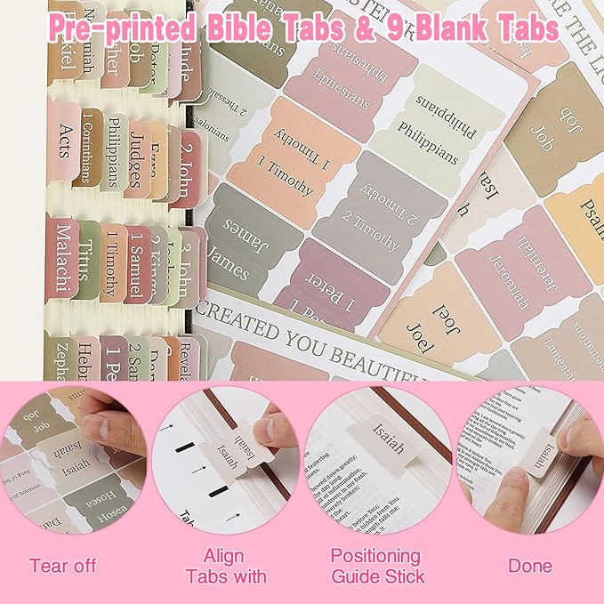 Bible Study Supplies Journaling Kit for Women, All-in-One Bible Journaling Kit with Bible Highlighters and Pens No Bleed, Bible Tabs, Bookmarks, Bible Bag – Back-to-School Gifts（97pcs）