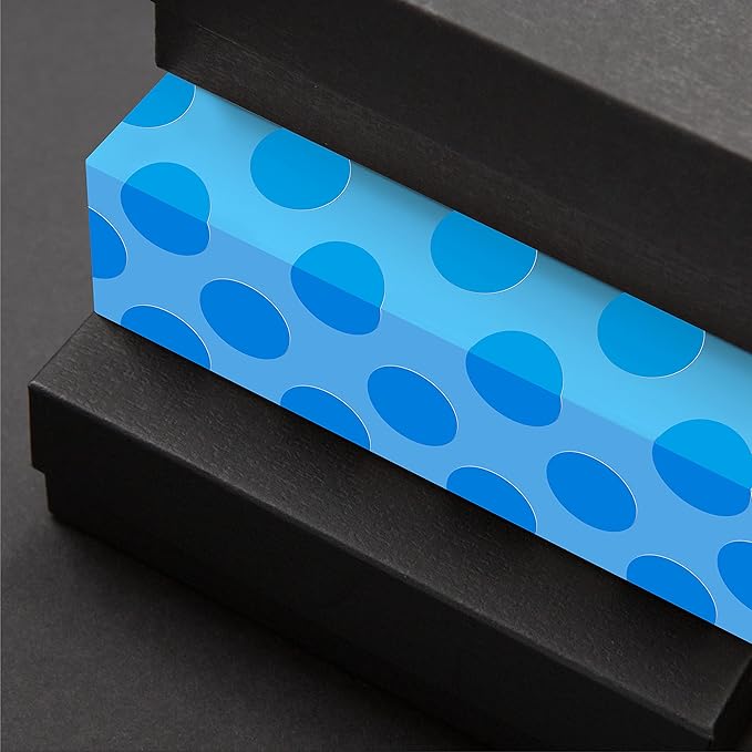 1500 PCS Blue Round Color Coding Circle Dots Inventory Stickers Labels with Perforation Line in Roll (Each Measures 1" in Diameter)