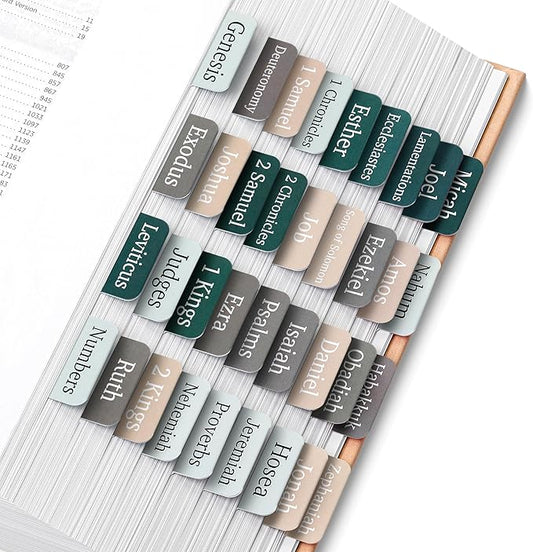 Mr. Pen- Bible Tabs, 75 Tabs, Winter Wood, Laminated Bible Tabs for Women and Men, Bible Tabs for Study Bible, Bible Index Tabs, Bible Book Tabs, Bible Labels Tabs, Mr Pen Bible Tabs