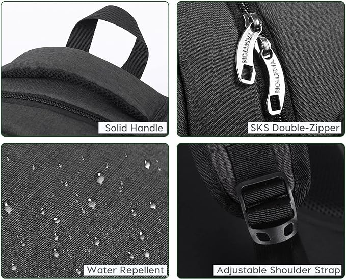 YAMTION 17.3 Inch Large Backpack for Men and Women,School Backpack for Teenager,Travel Laptop Bookbag with USB Charging port for Business Work College Travel Trip