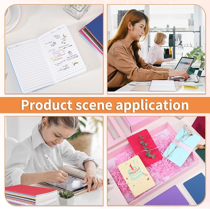 BESARME 16 Pack Mini Notebooks Bulk, Mini Pocket Notebooks for Kids Small Lined Pocket Notebook for Students School Supplies Notepads Colorful Classroom Gift Exchange Party Favors Easter Gifts
