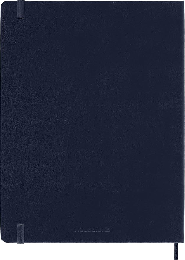 Moleskine Classic 12 Month 2026 Weekly Planner, Hard Cover, XL (7.5" x 9.75"), Sapphire Blue, 144 pages