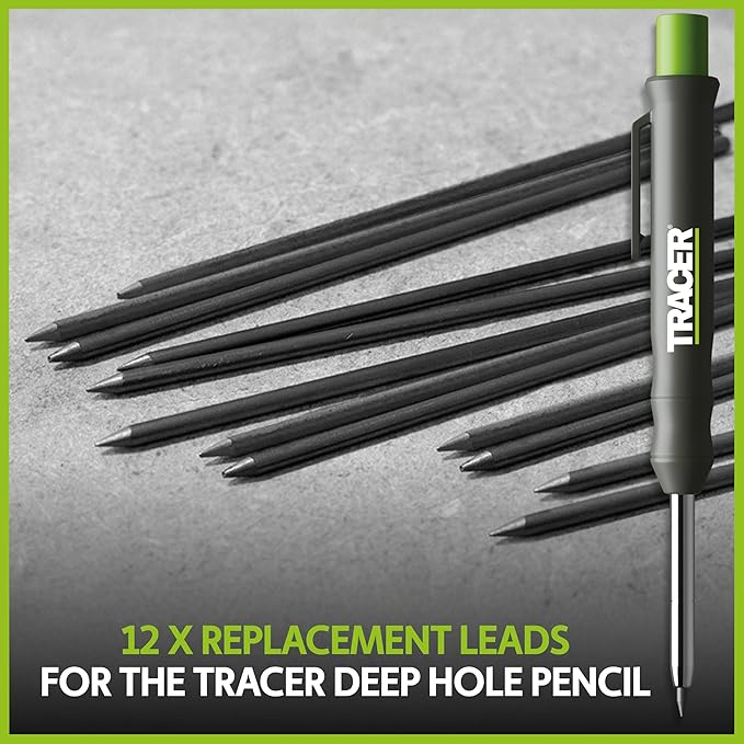 Tracer 12 x 2.8mm Graphite Leads Pencil - Replacement Lead Set