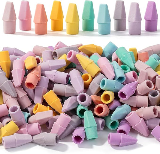 Mr. Pen- Pencil Erasers Toppers Bulk, 500 Pack, Colorful, Latex Free, No Smudge, Mr Pen Erasers for Pencils