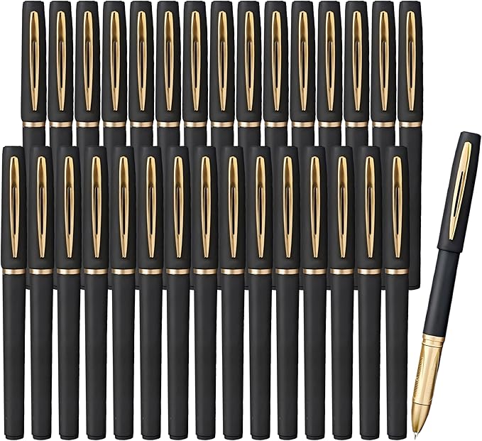 30 Pcs Gel Pens Black Fine Point Smooth Writing Pens, Gel Ink Rollerball Pens 0.7mm,for Office for School, Back to School Supplies