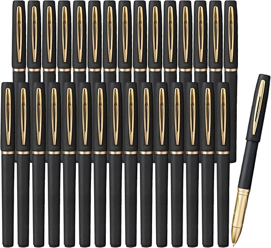 30 Pcs Gel Pens Black Fine Point Smooth Writing Pens, Gel Ink Rollerball Pens 0.7mm,for Office for School, Back to School Supplies