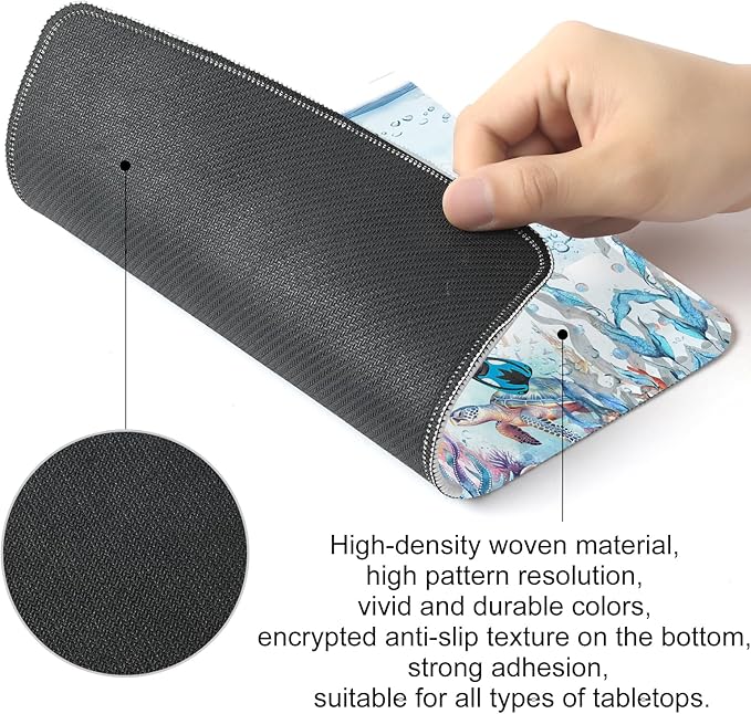 Funny Diving Cat Square Mouse Pad,Non-Slip Rubber Base Mouse Pad,Home Office Decoration Desktop Accessory,Laptop Mouse Pad for Office Laptops,9.4x7.8x0.12inch.