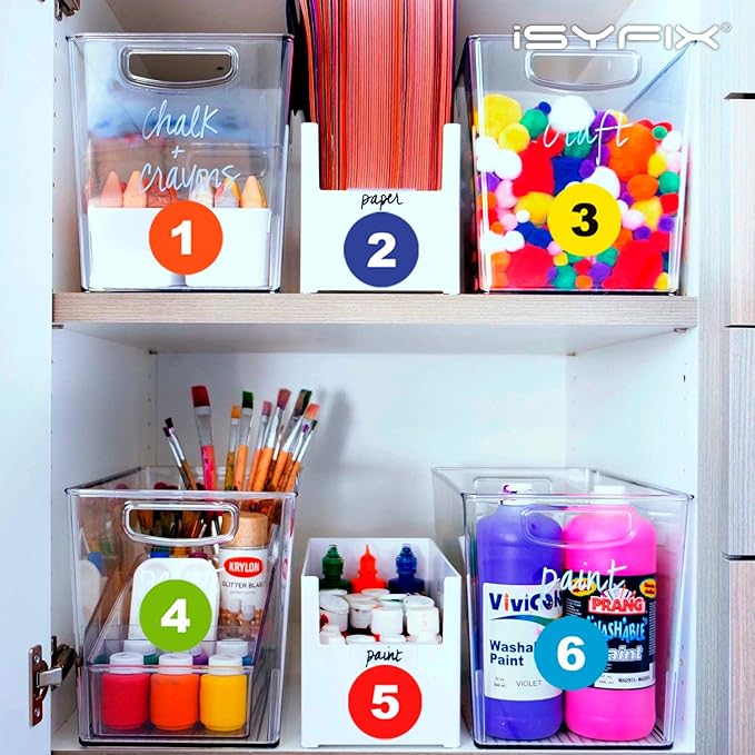 iSYFIX Multicolor Consecutive Number Stickers – 1 to 100, 2-inch, 1 Set – Vinyl Self Adhesive Premium Decal, Ideal for Inventory, Storage, Organizing, Boxes, Toolbox, Lockers & More, Indoor/Outdoor
