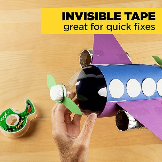 Scotch Magic Tape, Invisible, Home Office Supplies and Back to School Supplies for College and Classrooms, 16 Rolls
