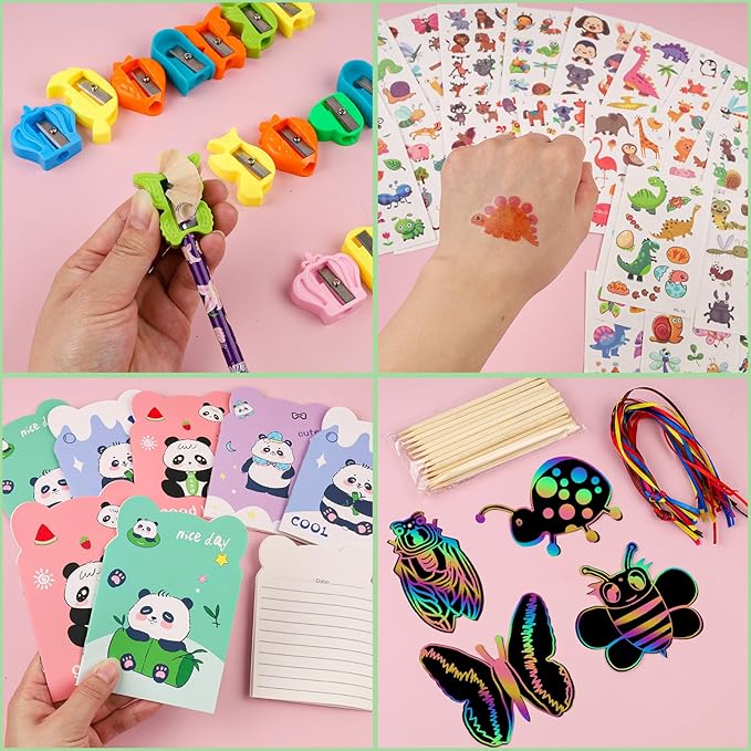 Stationery Party Packs, 28 Pack Birthday Goodie Bags for Classroom Return Gifts for Birthday Party Easter Gift for Students from Teacher Easter Class Gift Rewards