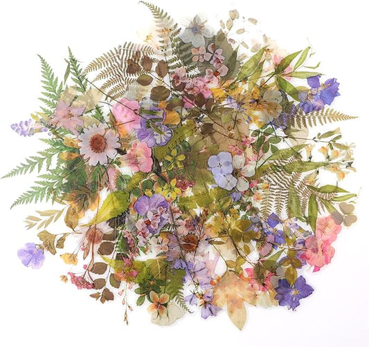 160pcs Pre-Cut Scrapbooks Natural Stickers, Floral and Plant Sticker for DIY Craft, Planners, Journal, Notebook, Laptop, Cell Phone, Calendars, Wedding Scrapbooking