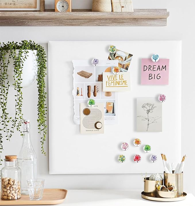 Push Pins,Thumb Tacks,Decorative Push Pins,Cute Thumb Tacks and Pushpins for Bulletin Board, Pin Board for Cork Board,Office Decor,or Home Décor (Tree-24)
