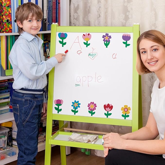 804 Pcs Spring Flower Pre-Cut Cutouts Set, Colorful Floral Paper Cutting, Assorted Flower Leaves Shape Cut-Outs for Spring Party Back to School Bulletin Board DIY Crafts Supplies