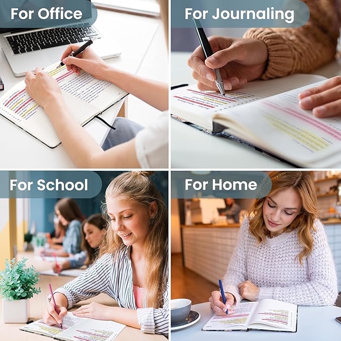 Lined Journal Notebook for Women & Men, Hardcover Leather Journal for writing, A5 College Ruled Notebook for Work & Note Taking, Perfect for Office School Home Supplies, 160 Pages, Twilight Serenade