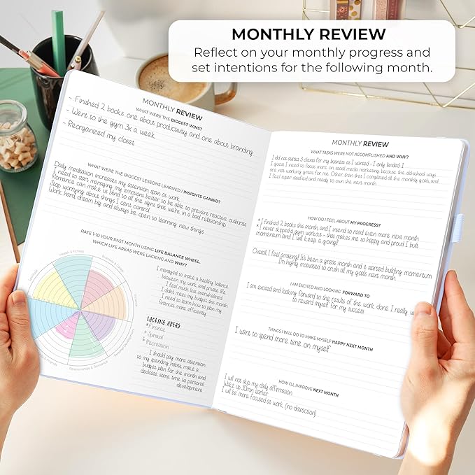 Clever Fox Planner PRO Schedule – Undated Weekly & Monthly Life Planner with Time Slots, Appointment Book & Daily Organizer, A4 (Periwinkle)