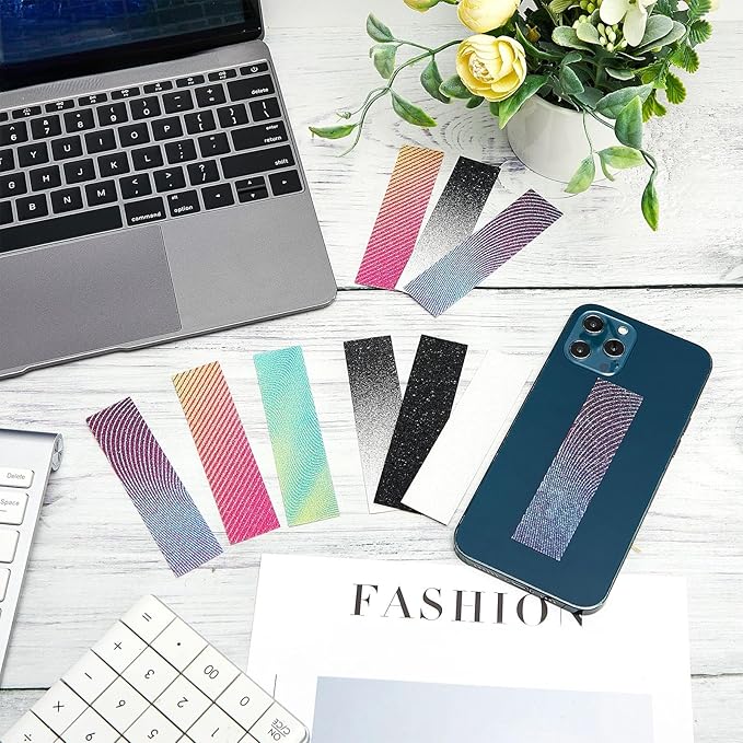 72 Pcs Anxiety Sensory Stickers Strips Adhesive Textured Mental Health Calm Stickers Mindfulness Fidget Decals Stress Anxiety Relief Items for Therapy Office Desk Counselor(Gradient)