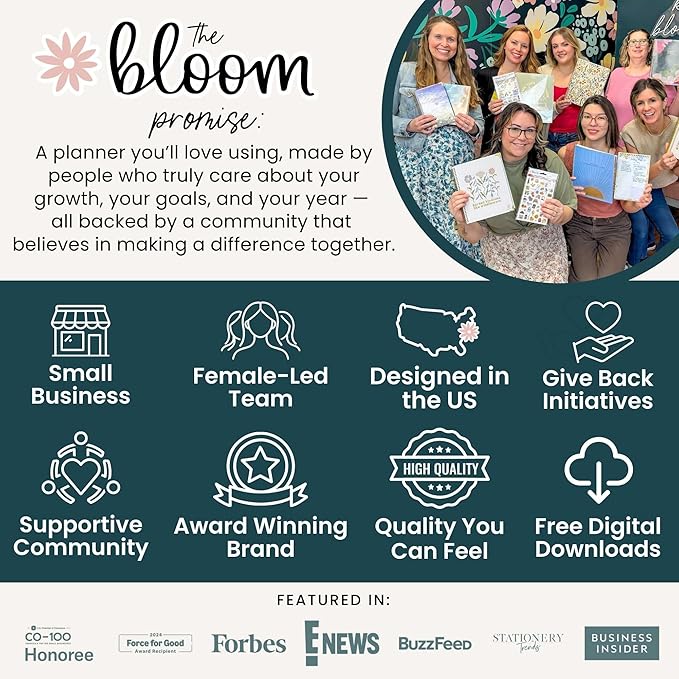 bloom daily planners 2026 Planner (January to December) - 8.5” x 11” Weekly & Monthly Dated Agenda Organizer Book with Stickers & Tabs - Flexible Soft Cover - Good Things Are Coming