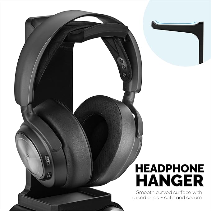 BRAINWAVZ Headphone Stand Designed for Steelseries Arctis Nova Pro Wireless Headsets with Dock for The Wireless Base Station (HPS01)