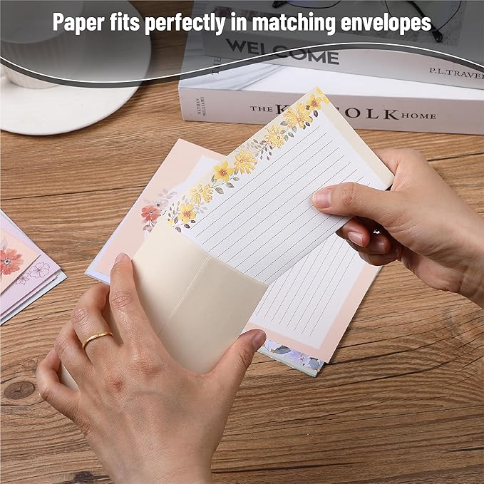 Mr. Pen- Stationery Writing Paper with Envelopes, 60 Letter Writing Paper with 30 Envelopes, Cute Stationary Set for Writing Letters, Letter Set