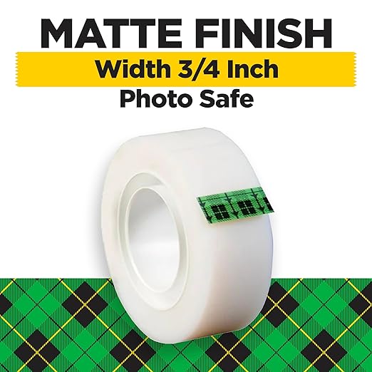 Scotch Magic Tape,Invisible,Home Office Supplies and Back to School Supplies for College and Classrooms,12 Rolls,(Pack of 2)