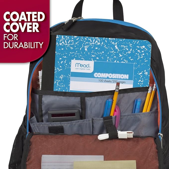 Mead Composition Notebook,Wide Ruled Paper,7-1/2" x 9-3/4",100 Sheets,Blue Marble (09918AY7),(Pack of 12)